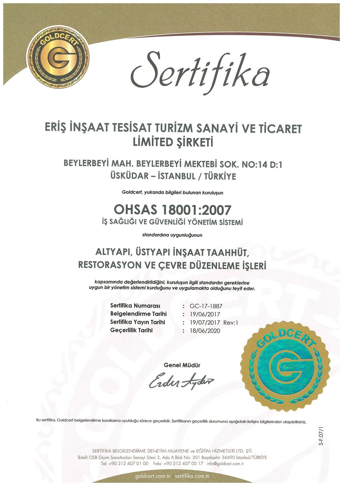 OHSAS 18001:2007 (TR)